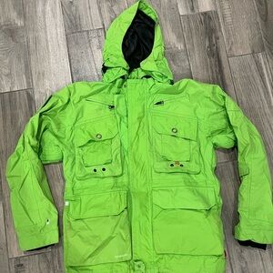 Bright Green Hooded Jacket